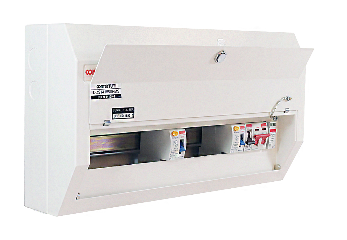 Contactum 14 Steel Consumer Unit, 100A, BS EN 61439-3 Defender