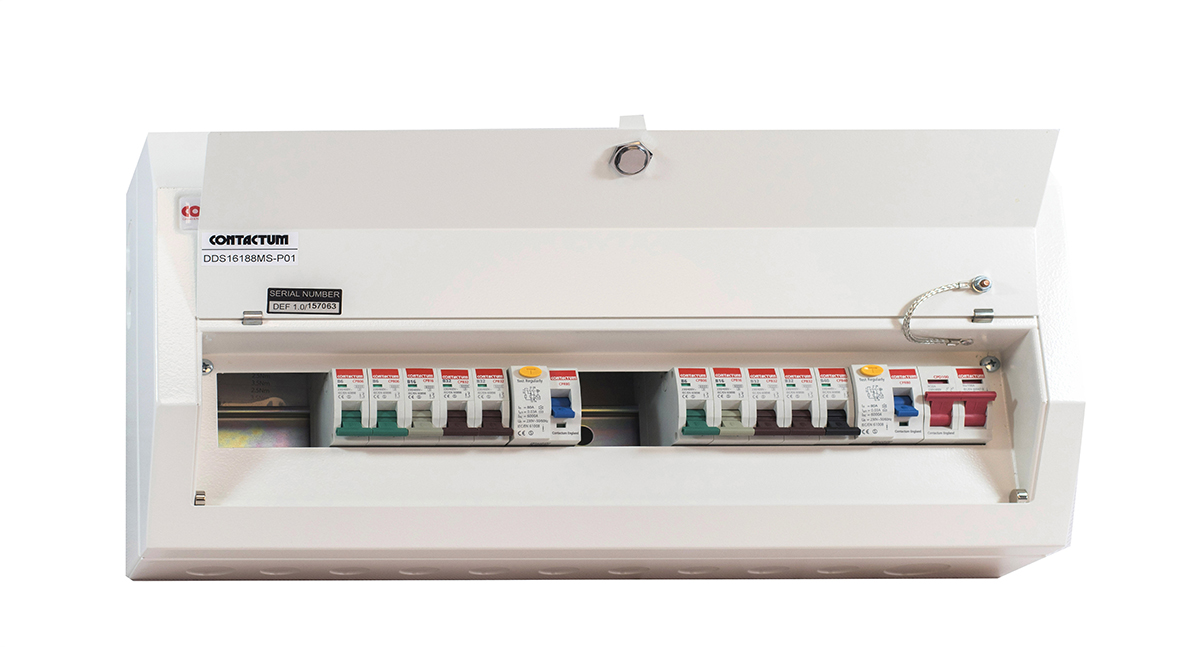 Contactum 16 Steel Consumer Unit, 100A, BS EN 61439-3 Defender