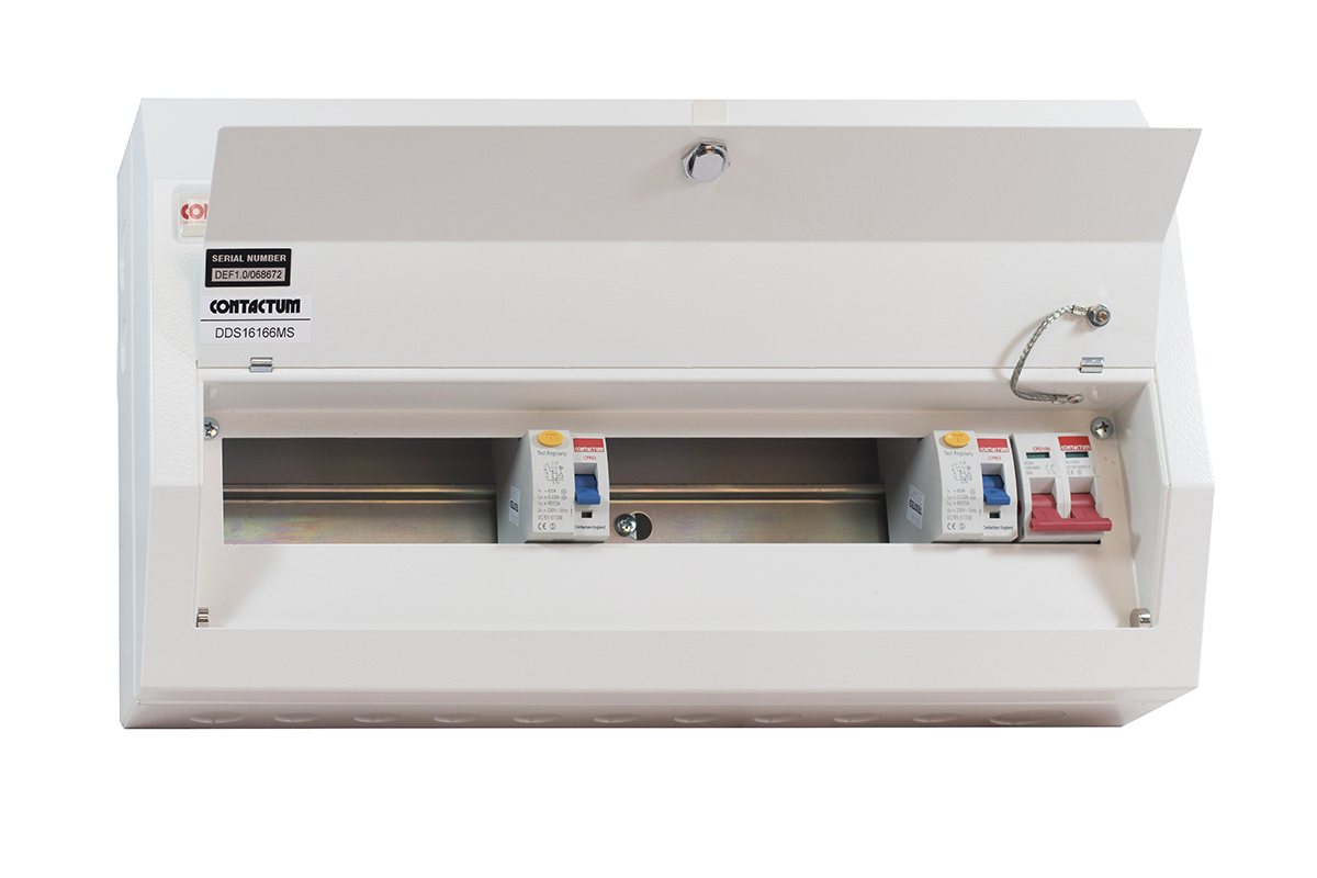 Contactum 16 Steel Consumer Unit, 100A, BS EN 61439-3 Defender