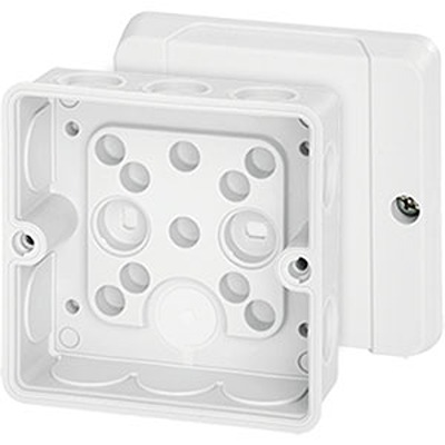 HENSEL DE Series White Polycarbonate Junction Box, IP55, 50 mm, 88mm 88 mm