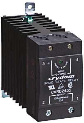 Sensata / Crydom CMR60 Series Solid State Relay, 35 A Load, DIN Rail Mount, 660 V Load, 32 V Control