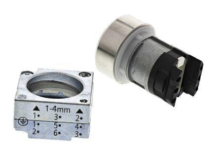 Siemens 3SB3 Series, Blue Push Button Head, Spring Return, 22mm Cutout