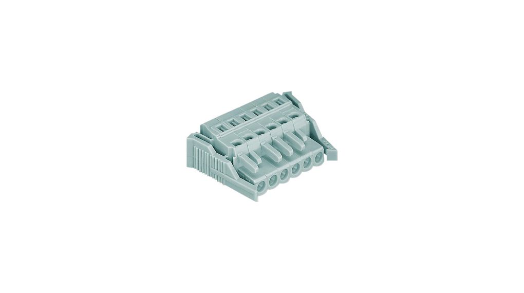 WAG, 5mm Pitch, 231-104, 4 Way, Pluggable Terminal Block, Feed Through Header, Cable Mount, Cage Clamp Termination,