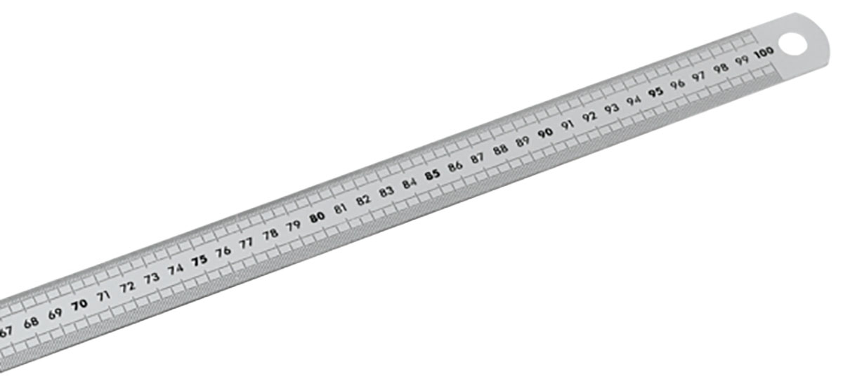 Facom 1 m Stainless Steel Ruler Metric, UKAS