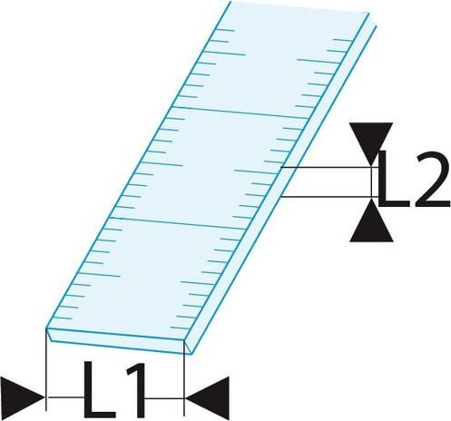 dela10562000 Facom 2 m Stainless Steel Ruler Metric