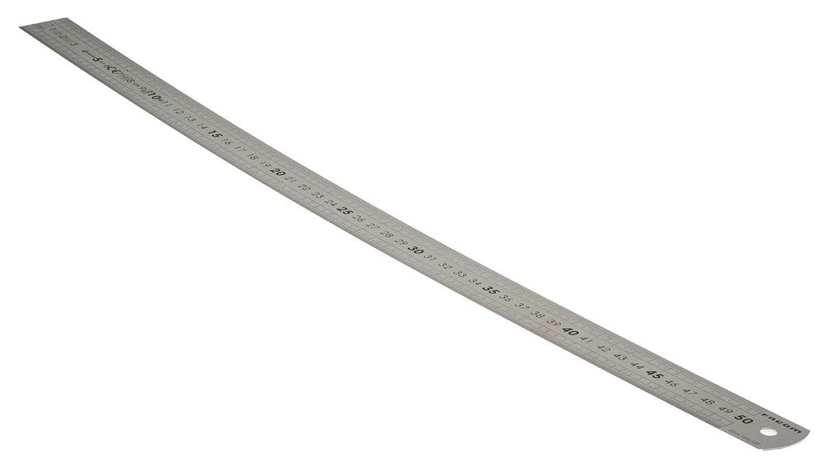 Facom 500 mm Stainless Steel Ruler Metric, UKAS