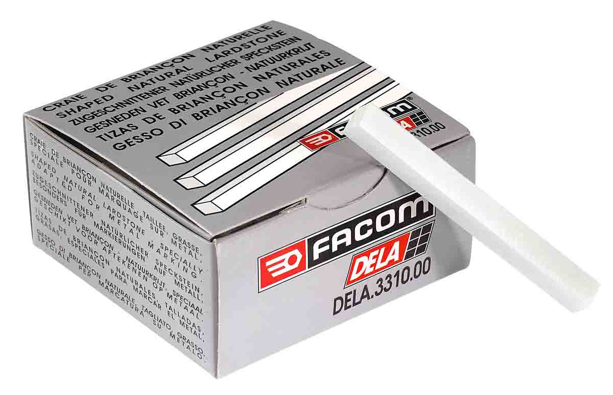 Facom DELA.3310.00 Chalk Stick Greasy, Sachet, White