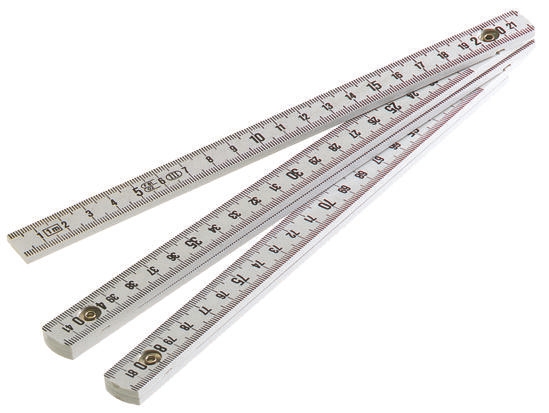 dela40100 Facom 2 m Plastic Folding Ruler Metric
