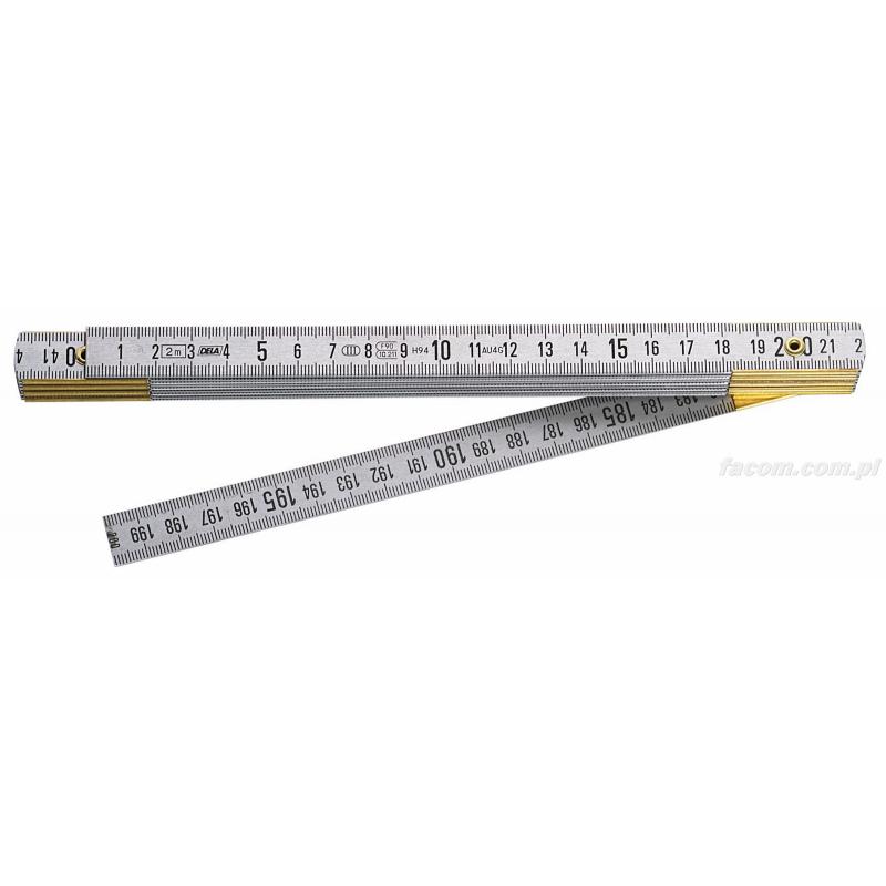 Facom 2 m Duralumin Folding Ruler Metric
