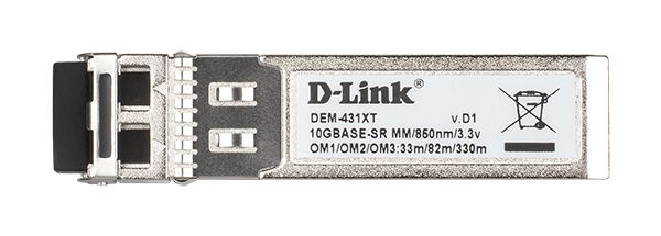 dem-431xt10 D-Link LC, RJ45  Multimode  SFP Transceiver Module, Full Duplex, 1250Mbps