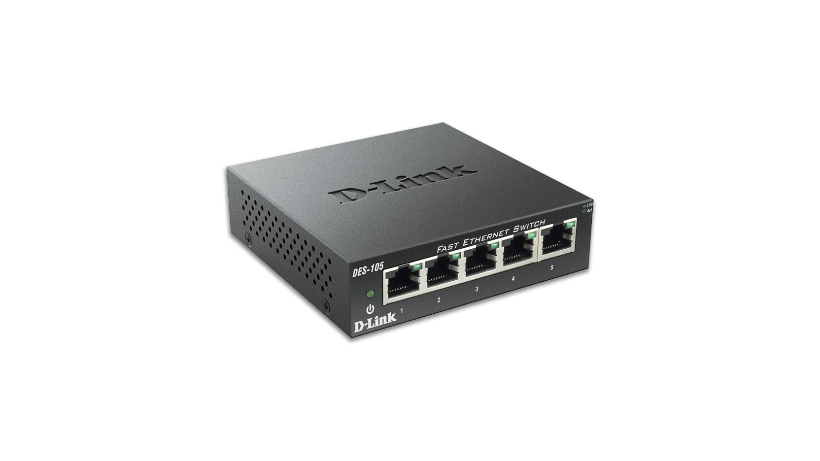 D-Link 5-Port Fast Ethernet Switch Unmanaged 5 Port Ethernet Switch