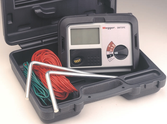 Megger DET3TC Earth Tester, 2 kΩ CAT IV 100V