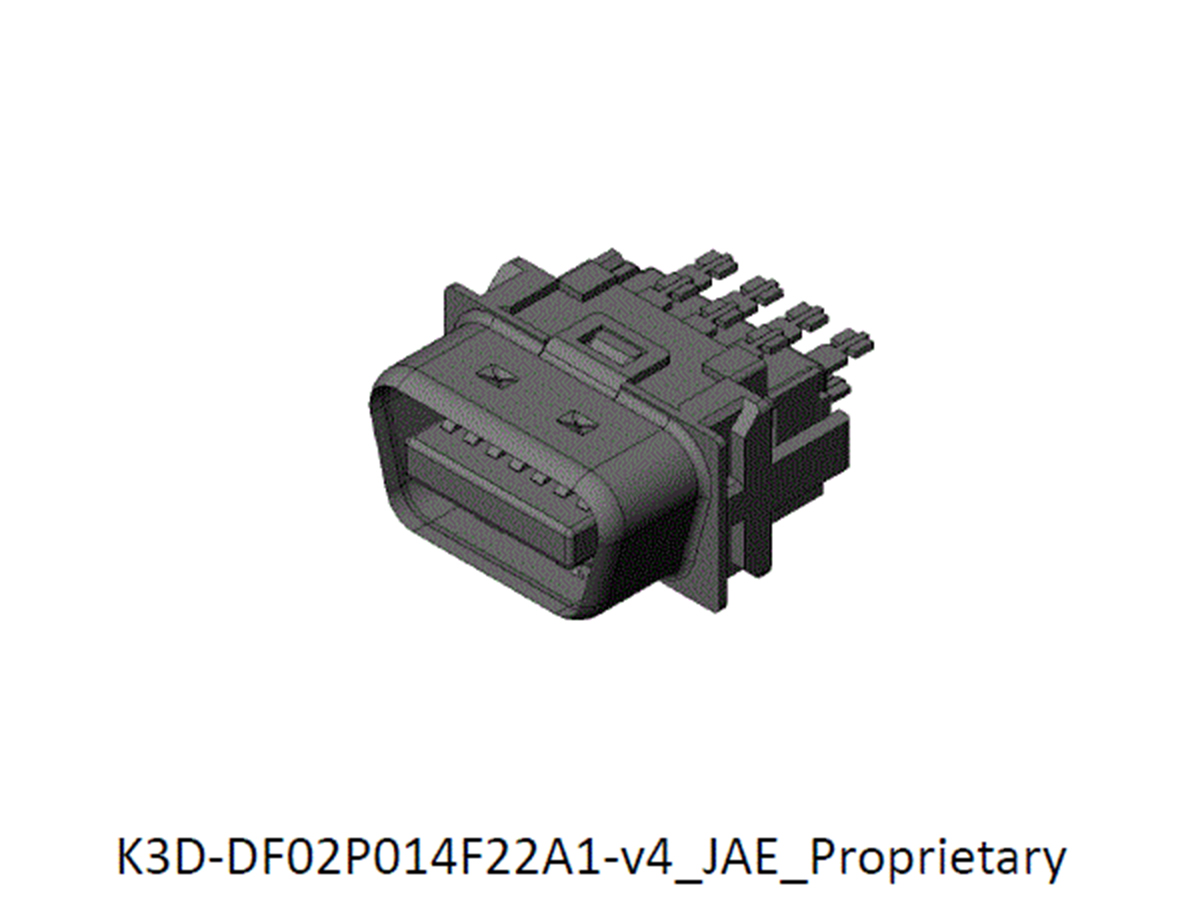 df02p014f22a1 JAE DF02 14 Way Straight 1.27 mm Pitch Cable D-Sub Connector Male