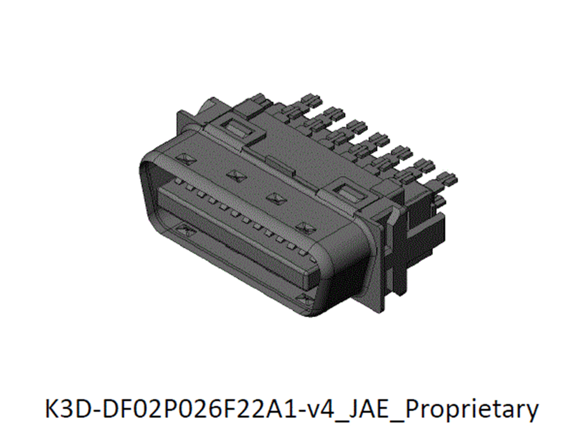 df02p026f22a1 JAE DF02 26 Way Straight 1.27 mm Pitch Cable D-Sub Connector Male