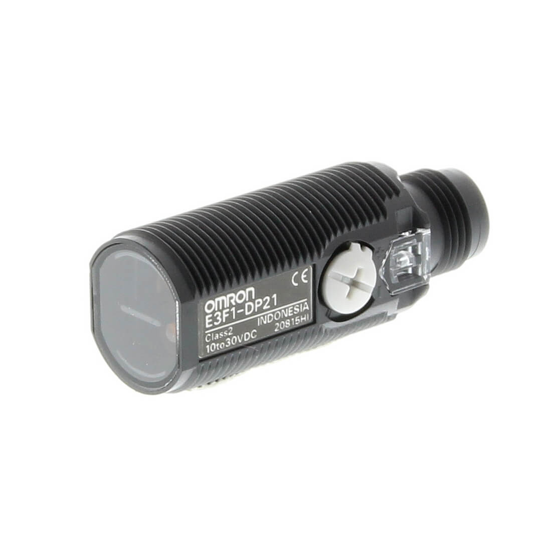 Omron Diffuse Photoelectric Sensor, Cylindrical Sensor, 300 mm Detection Range