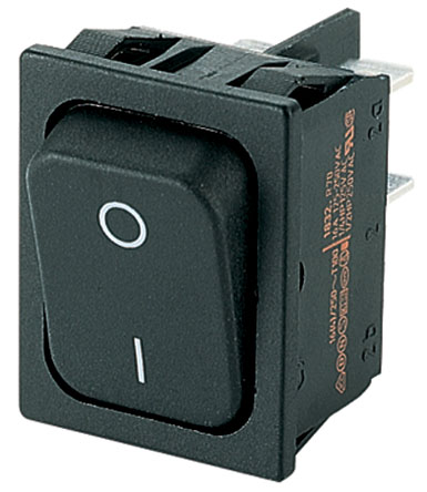 Marquardt DPST, On-Off Rocker Switch Panel Mount