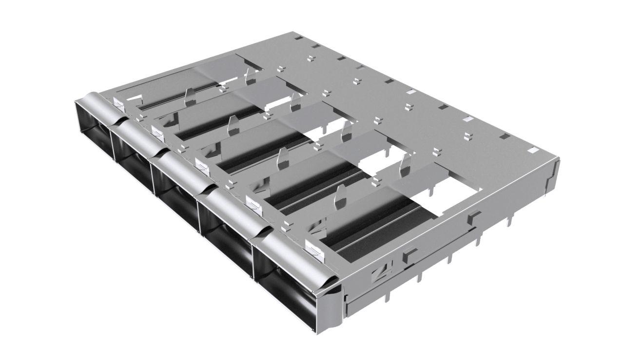 Amphenol Communications Solutions QSFP-DD I/O Connector Plug 76-Position, UE36C5620105001