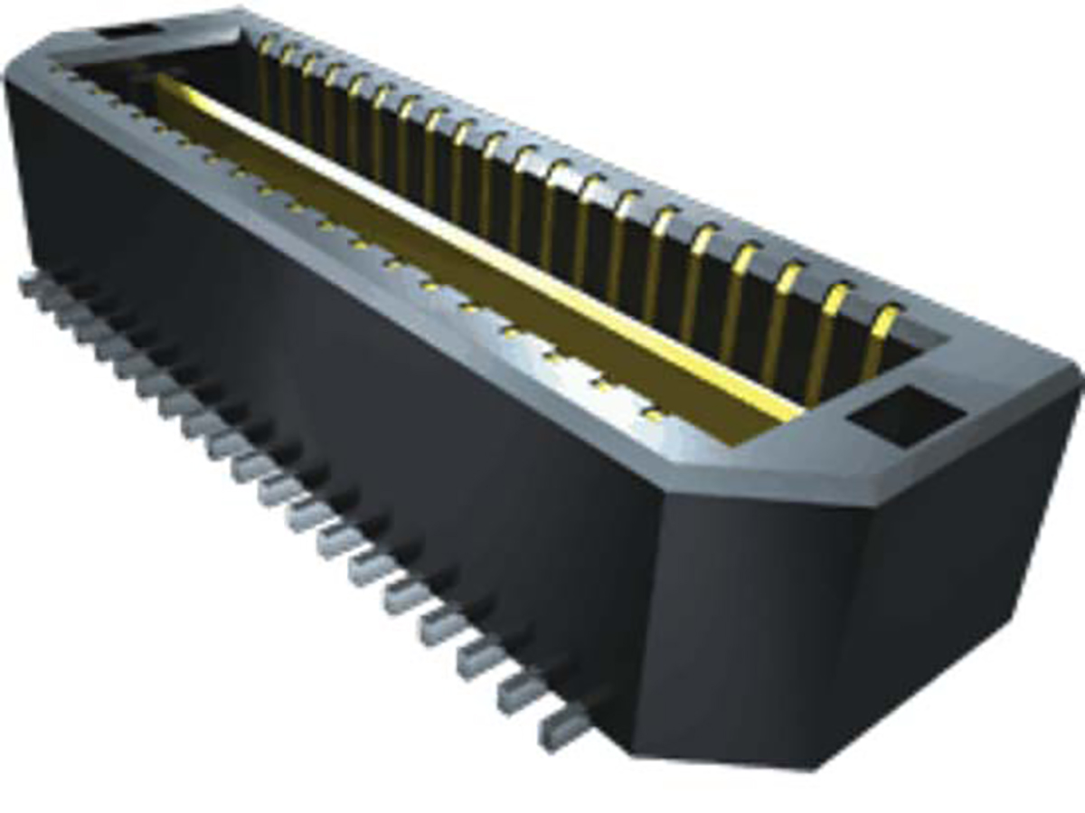 Samtec QTE Series Straight Surface PCB Header, 80 Contact(s), 0.8 mm Pitch, 2 Row, Shrouded