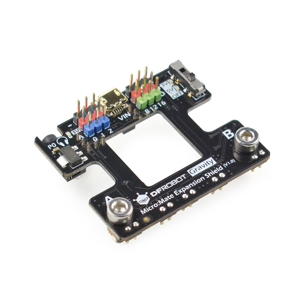 DFRobot DFR0518 BBC Micro:bit Add-on Micro:Mate - A Mini & Thin Expansion Board For Micro:Bit (Gravity Compatible)