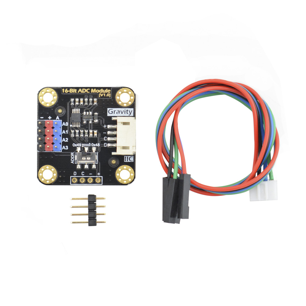 dfr0553 DFRobot DFR0553 Gravity: I2C ADS1115 16 Bit ADC Module 16 Bit ADC Development Kit for Raspberry Pi, Arduino for ADS1115