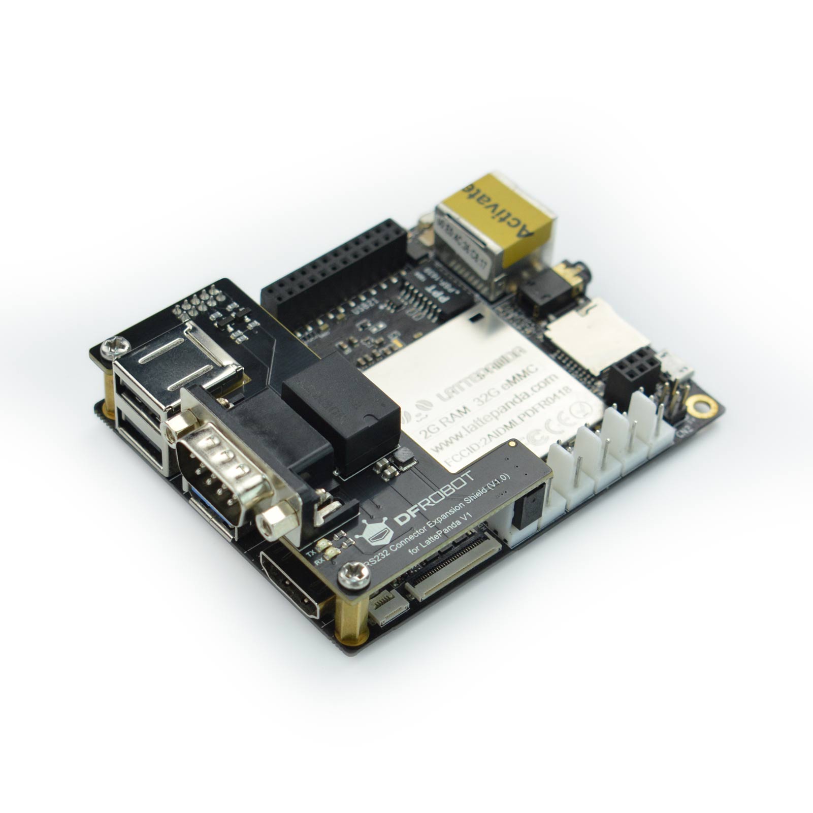 dfr0734 DFRobot RS232 Connector Expansion Shield Shield for LattePanda V1.0 DFR0734