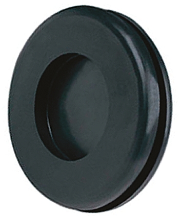 Essentra DG Black Polyvinyl Chloride 19 mm Cable Grommet for 15.9 mm Cable Dia. DG-15512