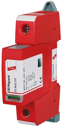 Dehn, DG Modular Surge Protector 350 V dc, 275V ac Maximum Voltage Rating 40 kA Maximum Surge Current Type 2 Arrester