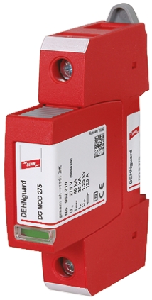Dehn, DG Modular Surge Protector 350 V dc, 275V ac Maximum Voltage Rating 40 kA Maximum Surge Current Type 2 Arrester