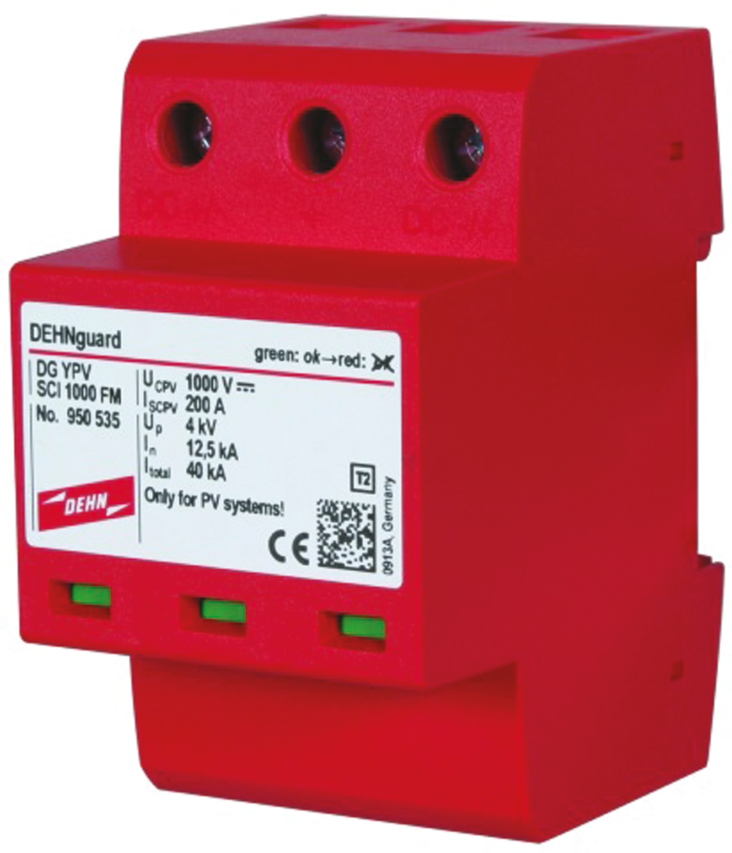 Dehn, DG Modular Surge Protector 600V Maximum Voltage Rating 40 kA Maximum Surge Current Type 2 Arrester