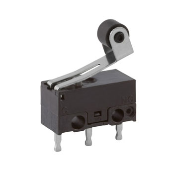 ZF Roller Lever Micro Switch, PCB Terminal Terminal, 3 A, 125 V ac, 30 V dc, SPDT, IP40