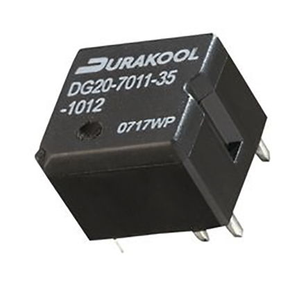 Durakool PCB Automotive Relay, 12 V Coil Voltage, 30 A Switching Current, SPNO