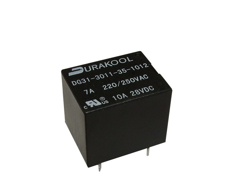 Durakool PCB Power Relay, 12V dc Coil, 12A Switching Current, 1 CO
