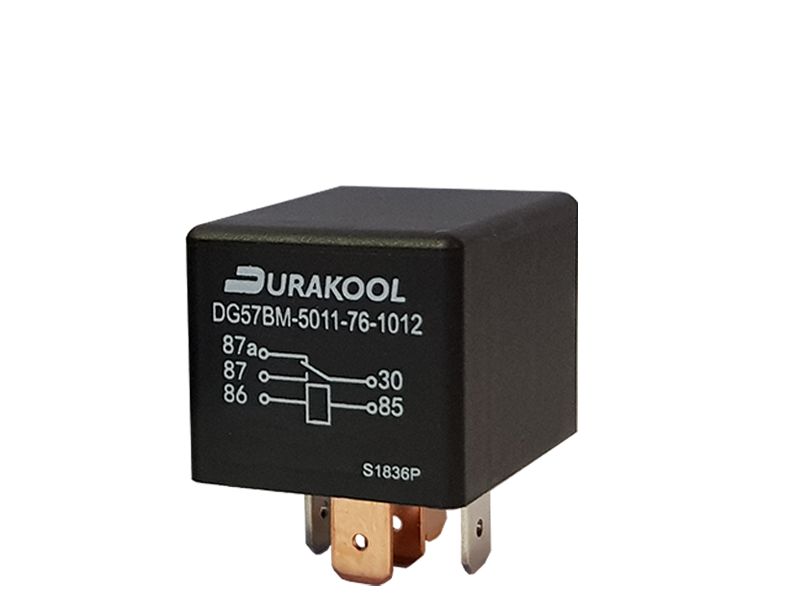 Durakool Power Relay, 12V dc Coil, 100mA Switching Current, 1 NO