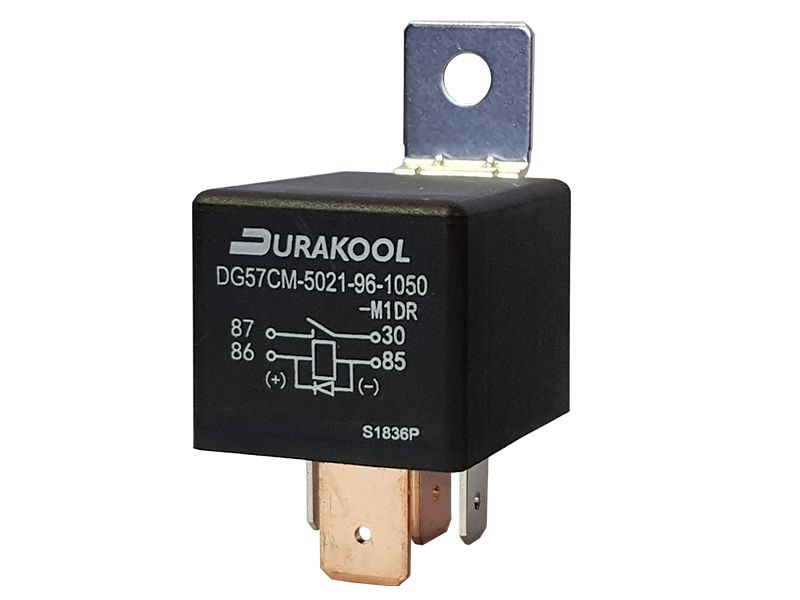Durakool Power Relay, 12V dc Coil, 100mA Switching Current, 1 NO
