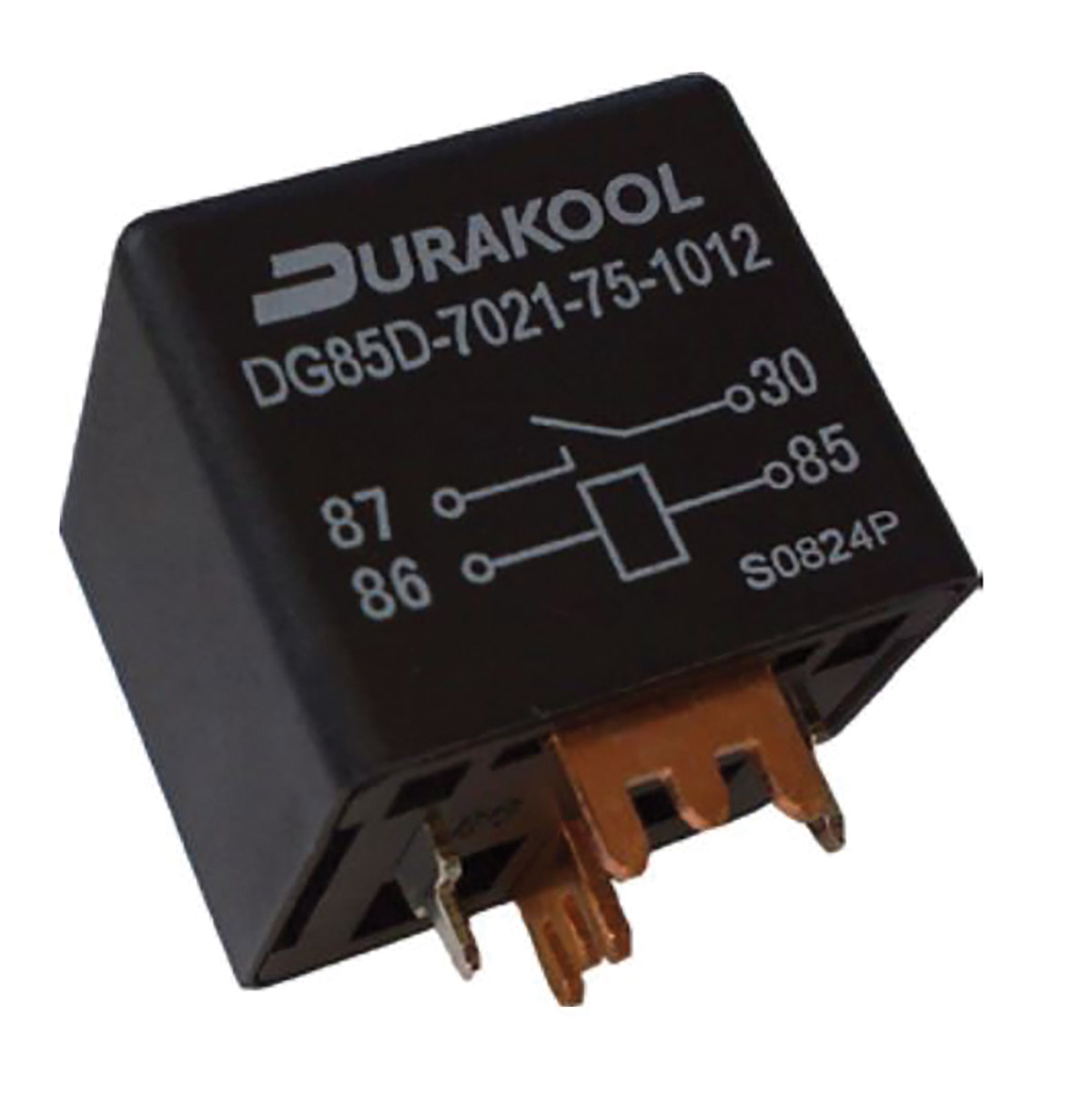 Durakool PCB Power Relay, 12V dc Coil, 100A Switching Current, SPST