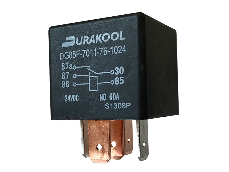 Durakool Power Relay, 24V dc Coil, 60A Switching Current, SPDT