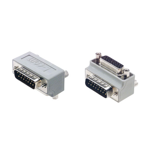 L-Com D-Sub Adapter 15-Way D-Sub to Male Male 15 Way D-Sub Female Female