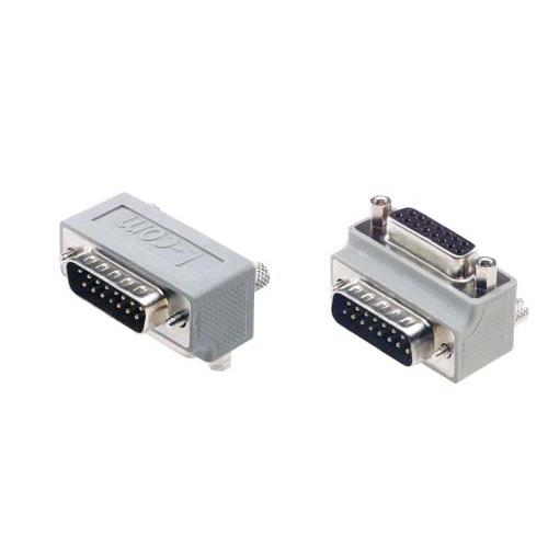 L-Com D-Sub Adapter 15-Way D-Sub to Male Male 15 Way D-Sub Female Female