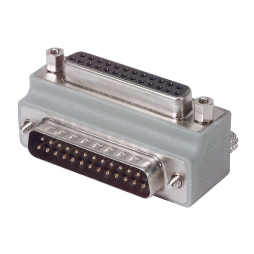 L-Com D-Sub Adapter 25-Way D-Sub to Male Male 25 Way D-Sub Female Female