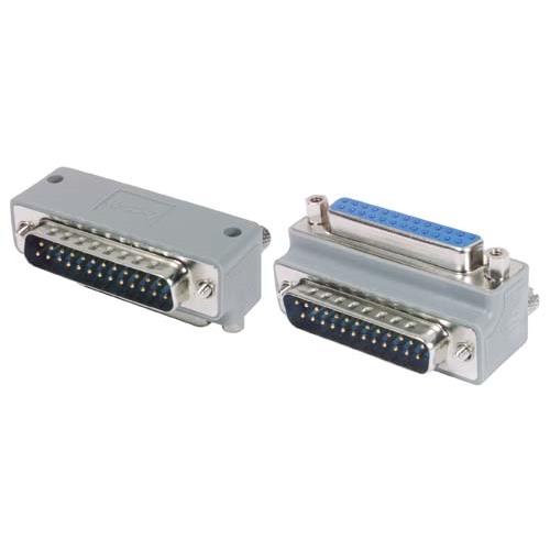 L-Com D-Sub Adapter 25-Way D-Sub to Male Male 25 Way D-Sub Female Female