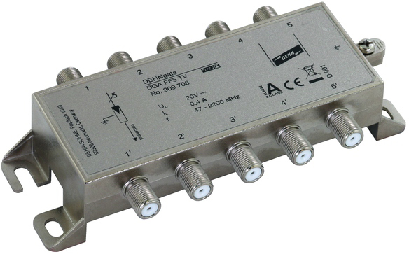 Dehn, DGA FF5 TV Surge Arrester 20V Maximum Voltage Rating 0.0004 kA Maximum Surge Current Surge Arrester