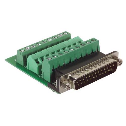 L-Com DGB 25 Way Straight Screw D-Sub Connector, with Jack Screw Male