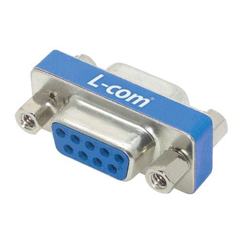 L-Com D-Sub Adapter 9-Way D-Sub to Female D-Sub Female
