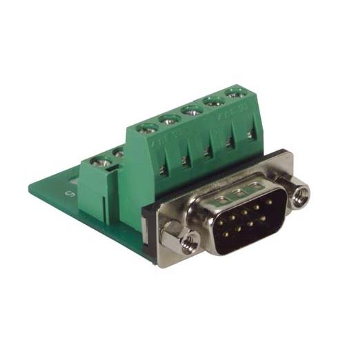 L-Com DGB 9 Way Straight Screw D-Sub Connector, with Jack Screw Male