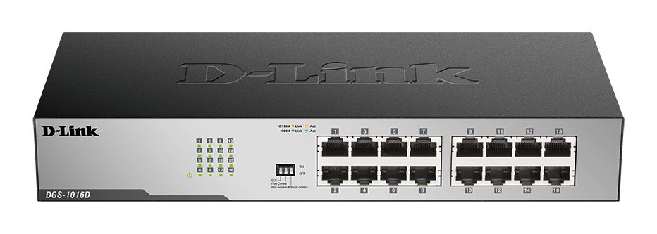D-Link 16-Port Gigabit Unmanaged Desktop Switch Unmanaged 16 Port Gigabit Switch
