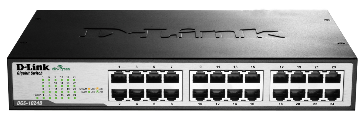 D-Link 24-Port Gigabit Unmanaged Desktop Switch Unmanaged 24 Port Gigabit Switch