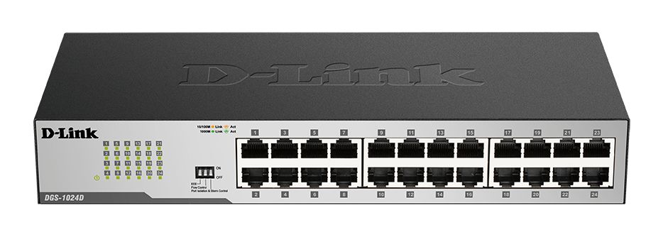 D-Link 24-Port Gigabit Unmanaged Desktop Switch Unmanaged 24 Port Gigabit Switch