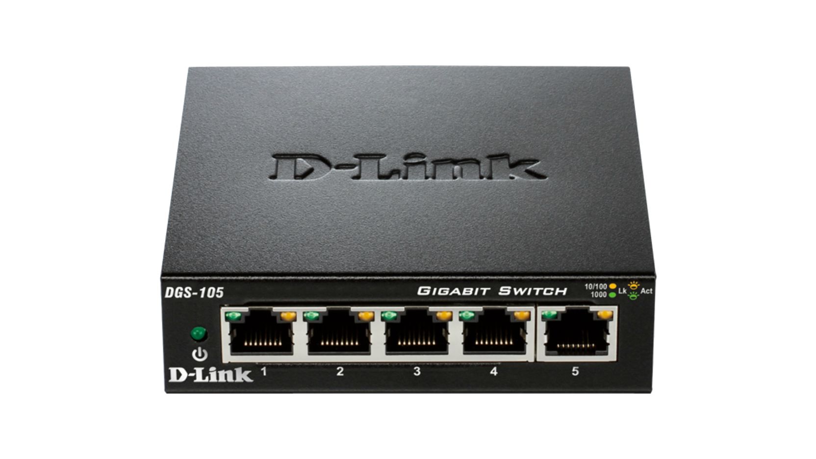 D-Link 5-Port Gigabit Unmanaged Desktop Switch DGS-105 Unmanaged 5 Port Gigabit Switch