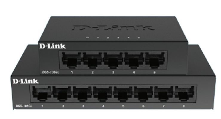 D-Link 5-Port Gigabit Unmanaged Desktop Switch DGS-105 Unmanaged 5 Port Gigabit Switch