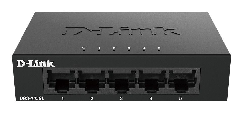D-Link 5-Port Gigabit Unmanaged Desktop Switch DGS-105 Unmanaged 5 Port Ethernet Switch